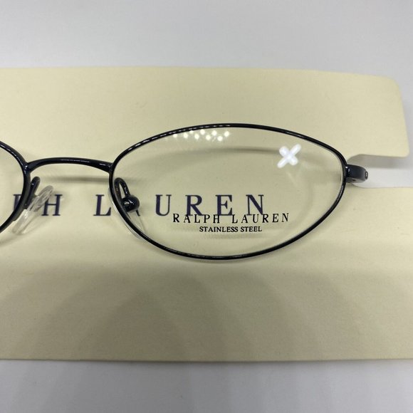 NWT Ralph Lauren RL1370 01J0  Eyeglasses Frame 48-17-130 Gloss Black Stainless